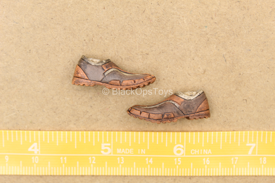 1/12 - Heavy TK - Weathered Orange Shoes (Peg Type)