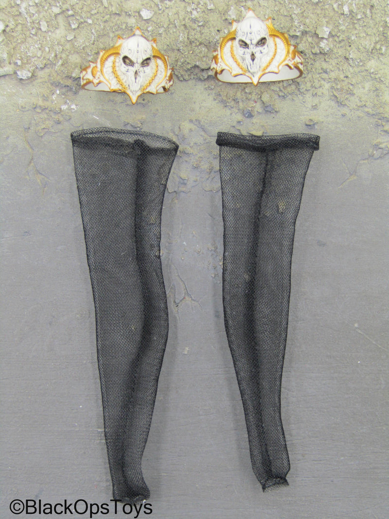 Load image into Gallery viewer, Black Vampire Slayer - Garter Stockings
