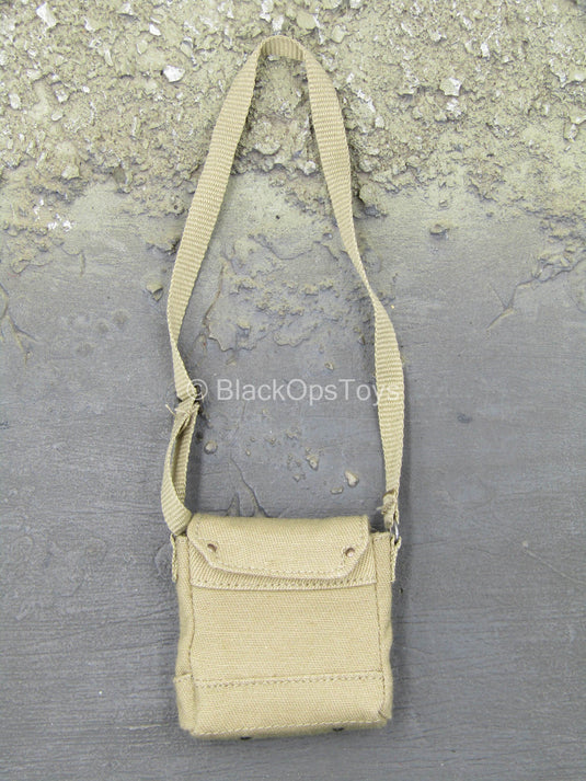 WWII - British Army - Tan Gas Mask Pouch