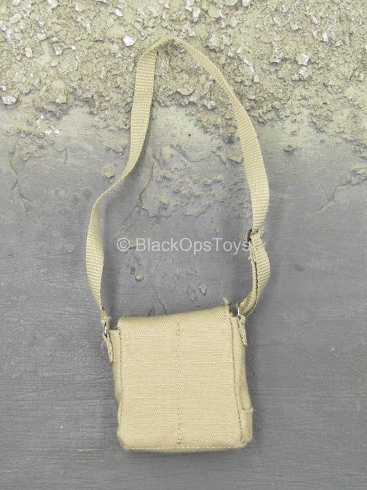 WWII - British Army - Tan Gas Mask Pouch