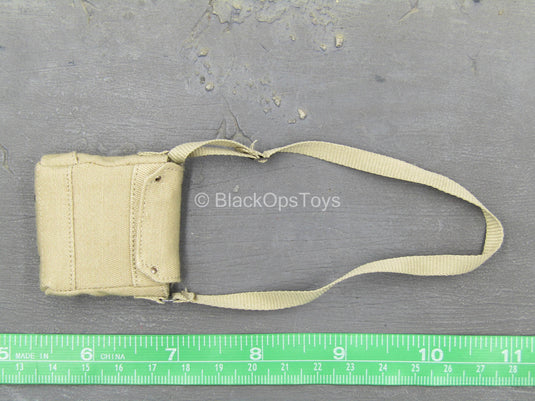 WWII - British Army - Tan Gas Mask Pouch