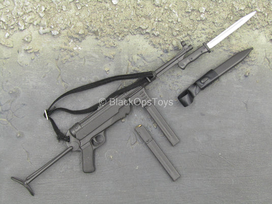 WWII - MP 40 Submachine Gun w/Bayonet & Folding Stock