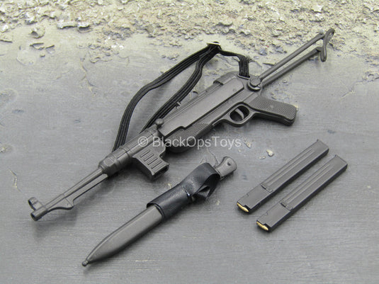 WWII - MP 40 Submachine Gun w/Bayonet & Folding Stock