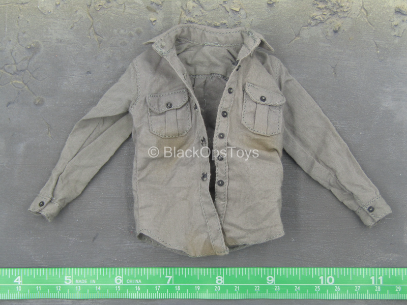 Load image into Gallery viewer, TWD - Carl Grimes - Weathered Button Up Grey Shirt

