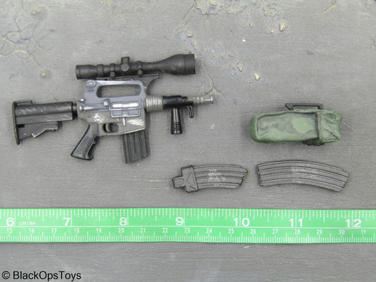 SBR Rifle Scoped w/Molded Magazine Pouch