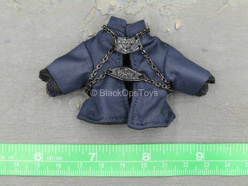 Load image into Gallery viewer, Joan Of Arc - Blue Female Crop Top Shirt w/Metal Chain
