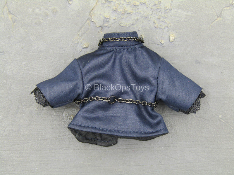Load image into Gallery viewer, Joan Of Arc - Blue Female Crop Top Shirt w/Metal Chain
