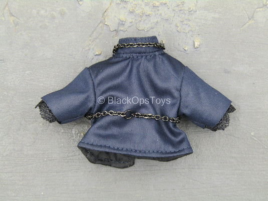 Joan Of Arc - Blue Female Crop Top Shirt w/Metal Chain