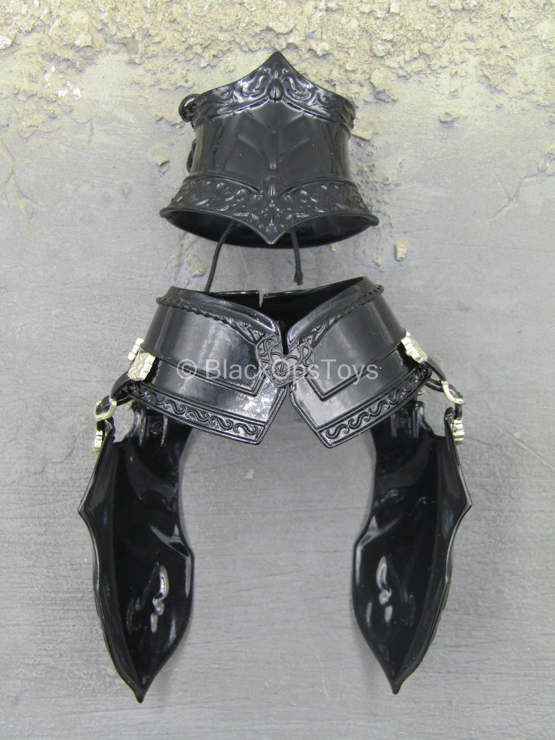 Load image into Gallery viewer, Joan Of Arc - Black Metal Female Armor Set
