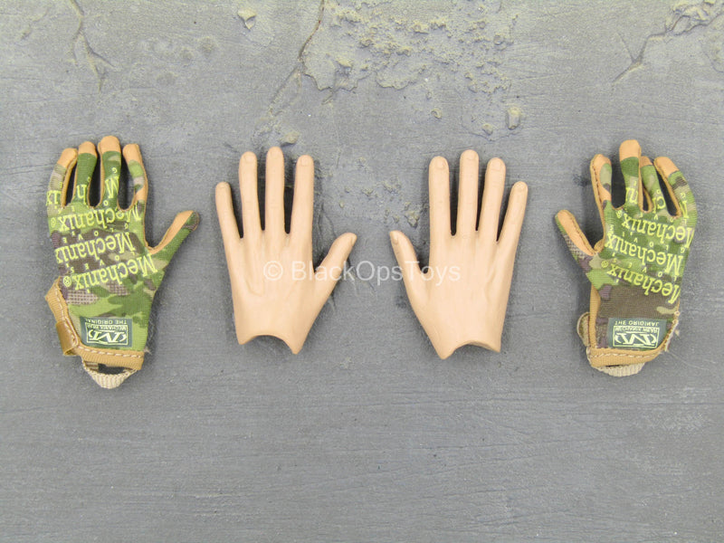 Load image into Gallery viewer, Seal Team 6 DEVGRU - Tropical Multicam Gloves w/Bendy Hands
