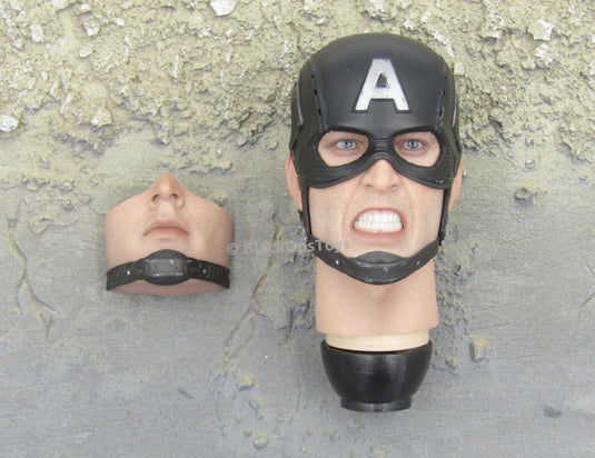 CAPTAIN AMERICA - Heads Sculpt w/Magnetic Face Variant