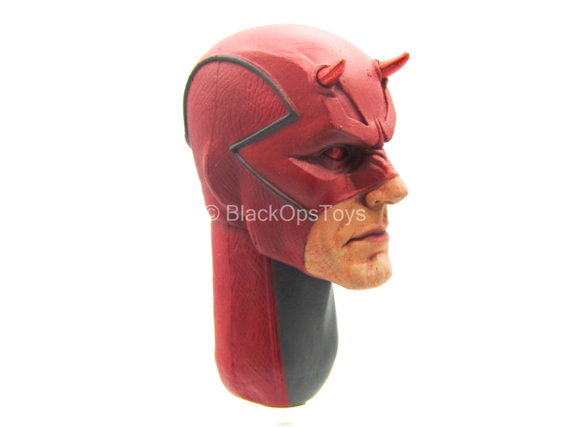 Load image into Gallery viewer, Daredevil - Black &amp; Red Masked Male Head Sculpt (READ DESC)
