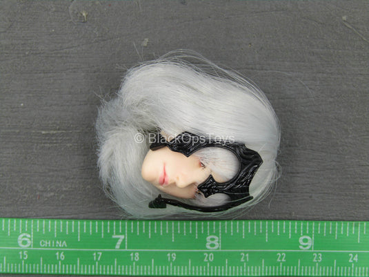 Joan Of Arc - Female Head Sculpt w/Grey Hair & Metal Crown