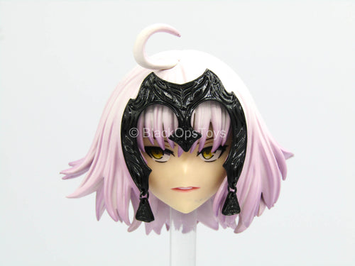 Joan Of Arc - Female Anime Head Sculpt w/Pink Hair (READ DESC)