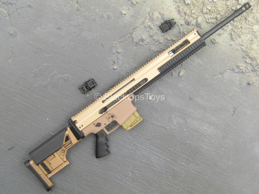 Fixed Stock FDE 6.5 Creedmoor SCAR DMR Rifle