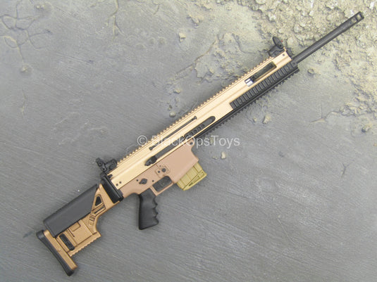 Fixed Stock FDE 6.5 Creedmoor SCAR DMR Rifle