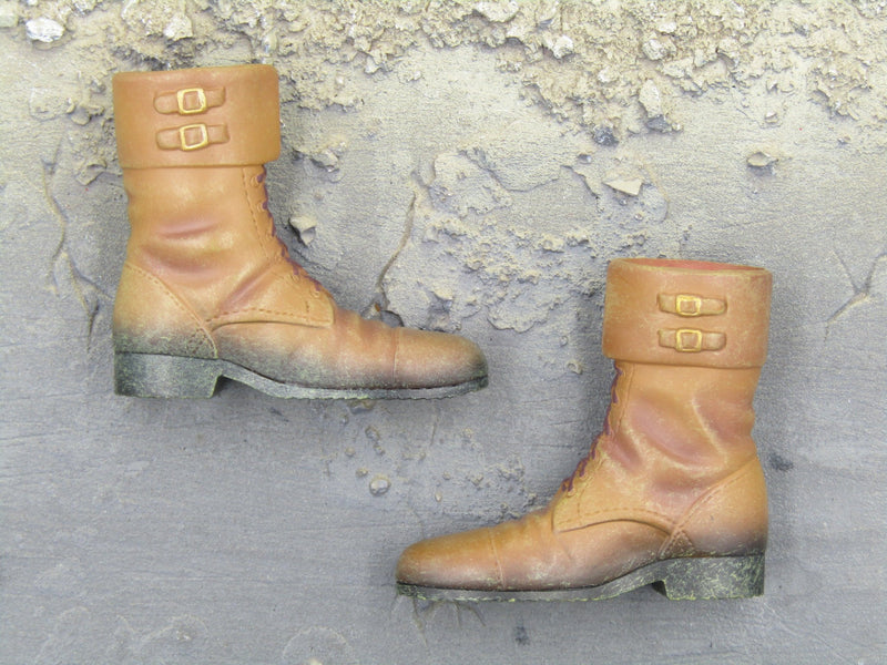 Load image into Gallery viewer, Korea 1945 - Marilyn Monroe - Brown Molded Boots (Foot Type)
