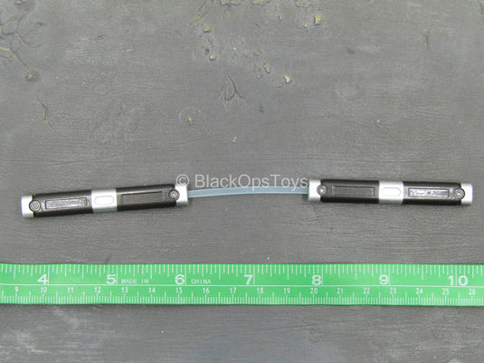 Tron - Sam Flynn - Metal Black & Blue Nunchucks