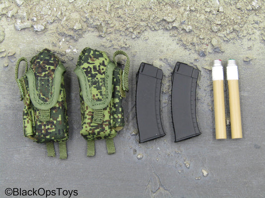 Military Police Of Russia - EMR Camo MOLLE Pouches w/Mags & Flares