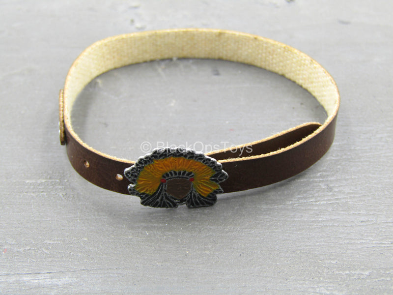 Load image into Gallery viewer, Steel Wolf Clothing Set - Brown Leather-Like Belt
