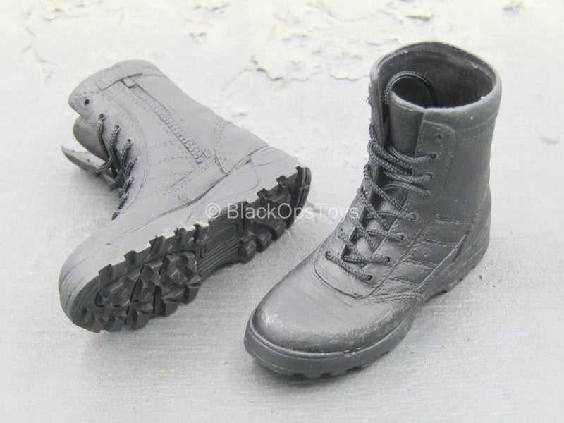 Load image into Gallery viewer, LAPD - SWAT - Black Tactical Boots (Foot Type)
