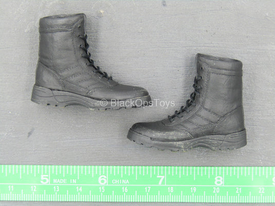 LAPD - SWAT - Black Tactical Boots (Foot Type)