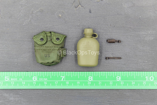Kuwait 1991 - USMC - OD Green Canteen & Pouch Set