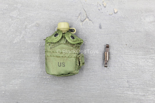 Kuwait 1991 - USMC - OD Green Canteen & Pouch Set