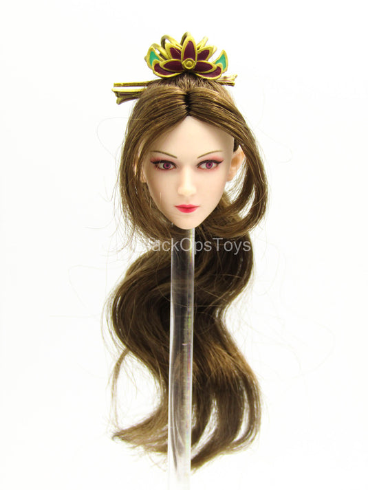 Three Kingdom Dynasty Warriors - Female Brunette Head Sculpt