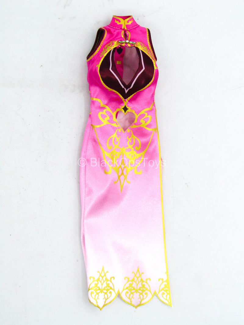 Load image into Gallery viewer, Three Kingdom Dynasty Warriors - Female Pink Cheongsam Dress
