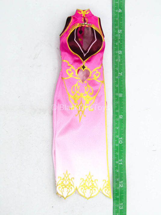 Three Kingdom Dynasty Warriors - Female Pink Cheongsam Dress