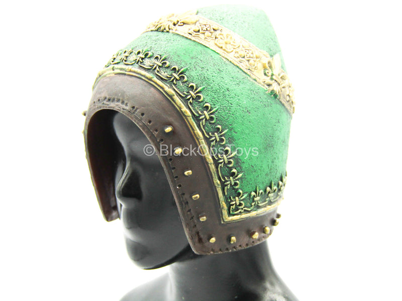 Load image into Gallery viewer, Timeline - Lord Arnaut - Green Detailed Helmet
