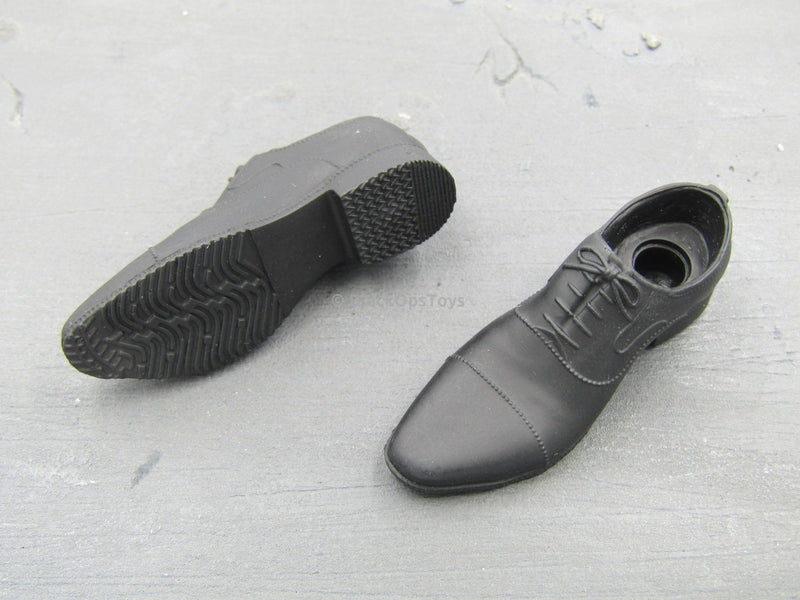 Load image into Gallery viewer, Agent John Smith Black Dress Shoes (Peg Type)
