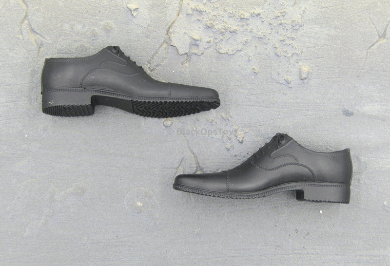 Load image into Gallery viewer, Agent John Smith Black Dress Shoes (Peg Type)

