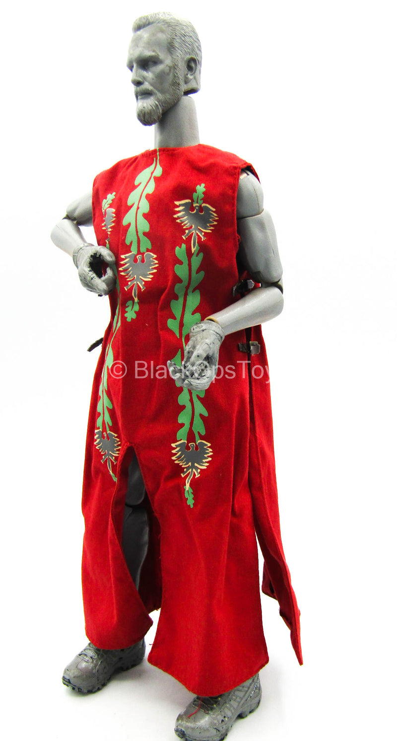 Load image into Gallery viewer, Timeline - De Kere - Red &amp; Green Detailed Frock

