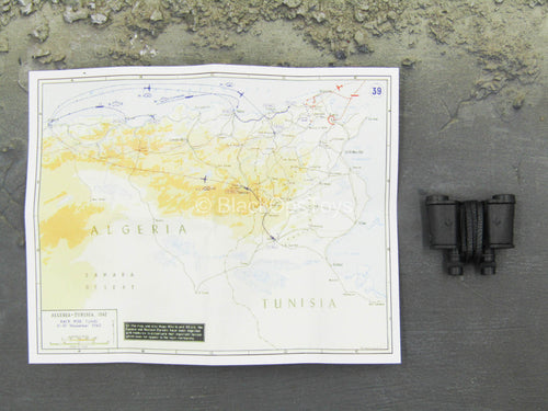 WWII - British SAS - Binoculars w/Map
