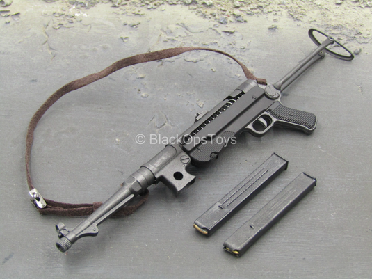 WWII - Fallschirmjäger - MP40 Submachine Gun w/Leather Like Sling