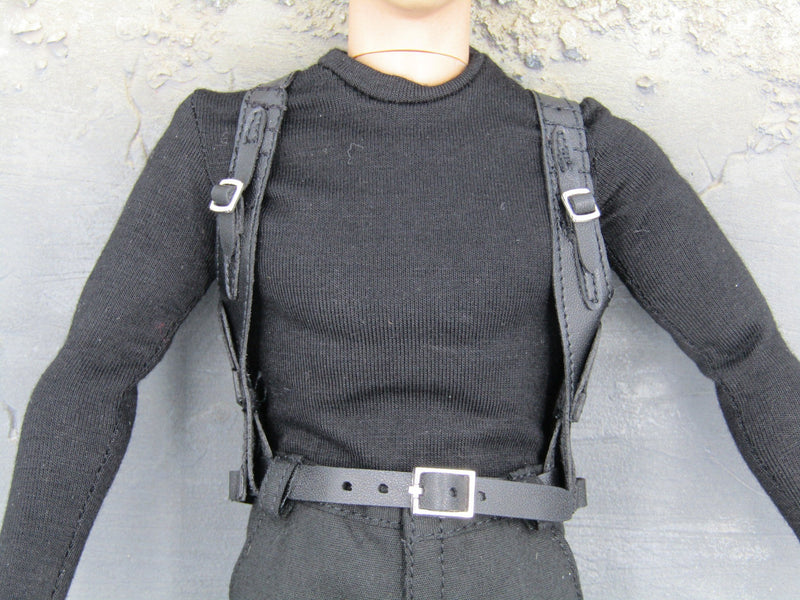 Load image into Gallery viewer, The Matrix Neo Keanu Reeves Black Shoulder Holster w/Belt &amp; Pistol
