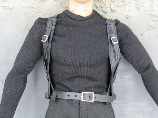 The Matrix Neo Keanu Reeves Black Shoulder Holster w/Belt & Pistol