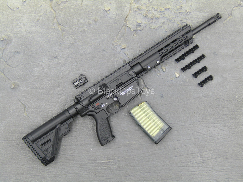 Load image into Gallery viewer, Black MR 308 Assault Rifle w/Extending Stock &amp; Iron Sights
