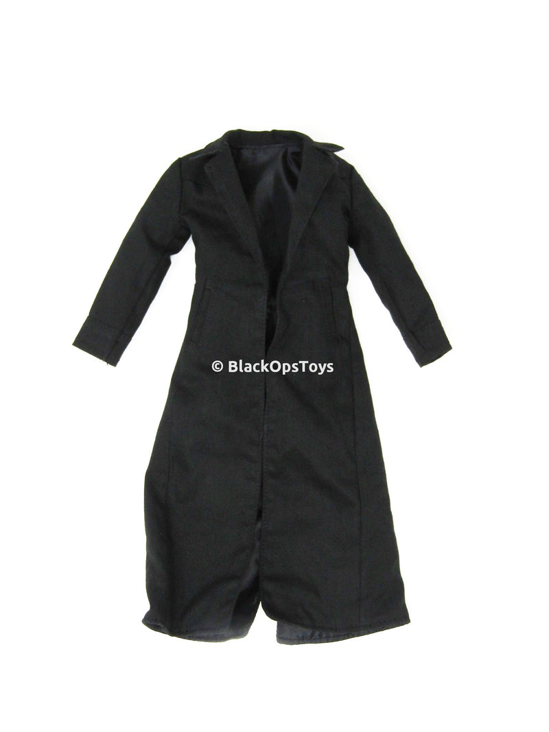Load image into Gallery viewer, The Matrix Neo Keanu Reeves Black Trench Coat
