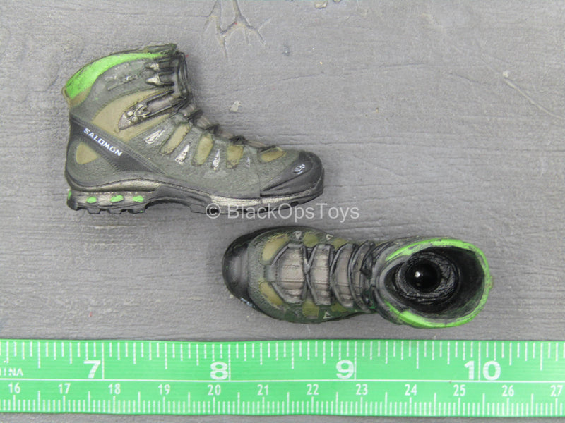 Load image into Gallery viewer, SMU Part XIII Recce Element - Brown &amp; Green Combat Boots (Peg Type)
