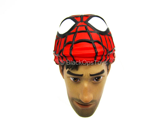 Middle Aged Spiderman - Head Sculpt w/Magnetic Hair & Mask
