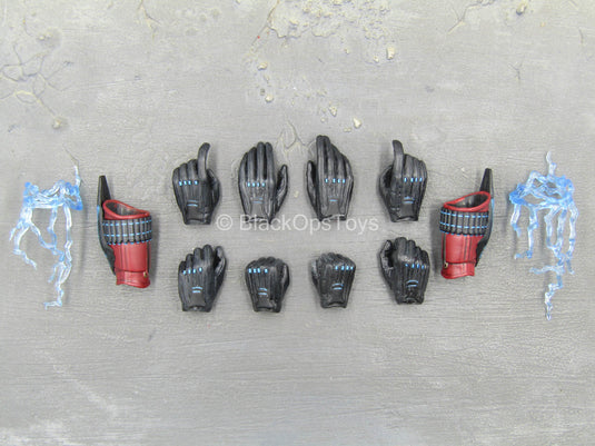 Age of Ultron - Black Gloves w/Red Gauntlets & Electricity FX