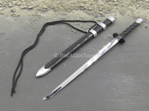 Cool Girl Vol 3 - Black Katana w/Sheath & Tie String