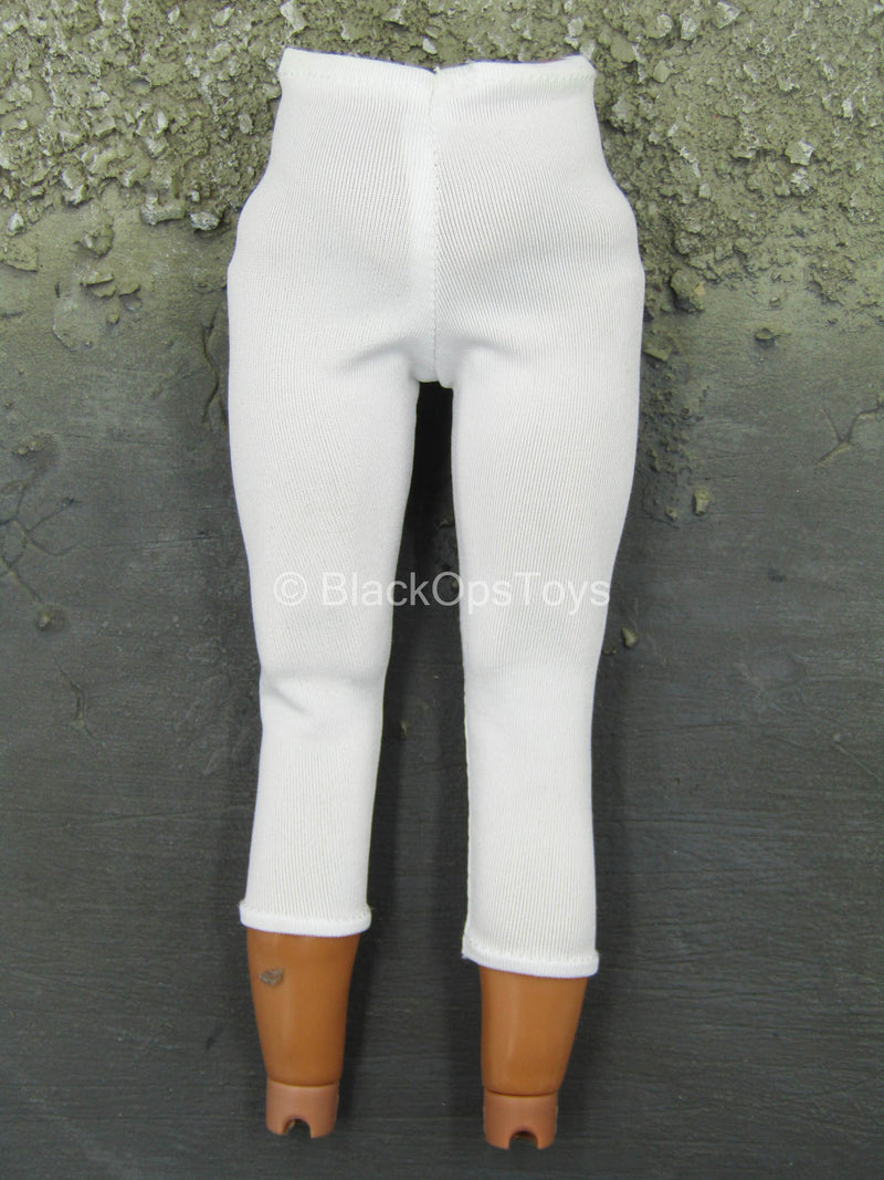 Load image into Gallery viewer, Los Angeles Lakers - LeBron James - White Training Tights
