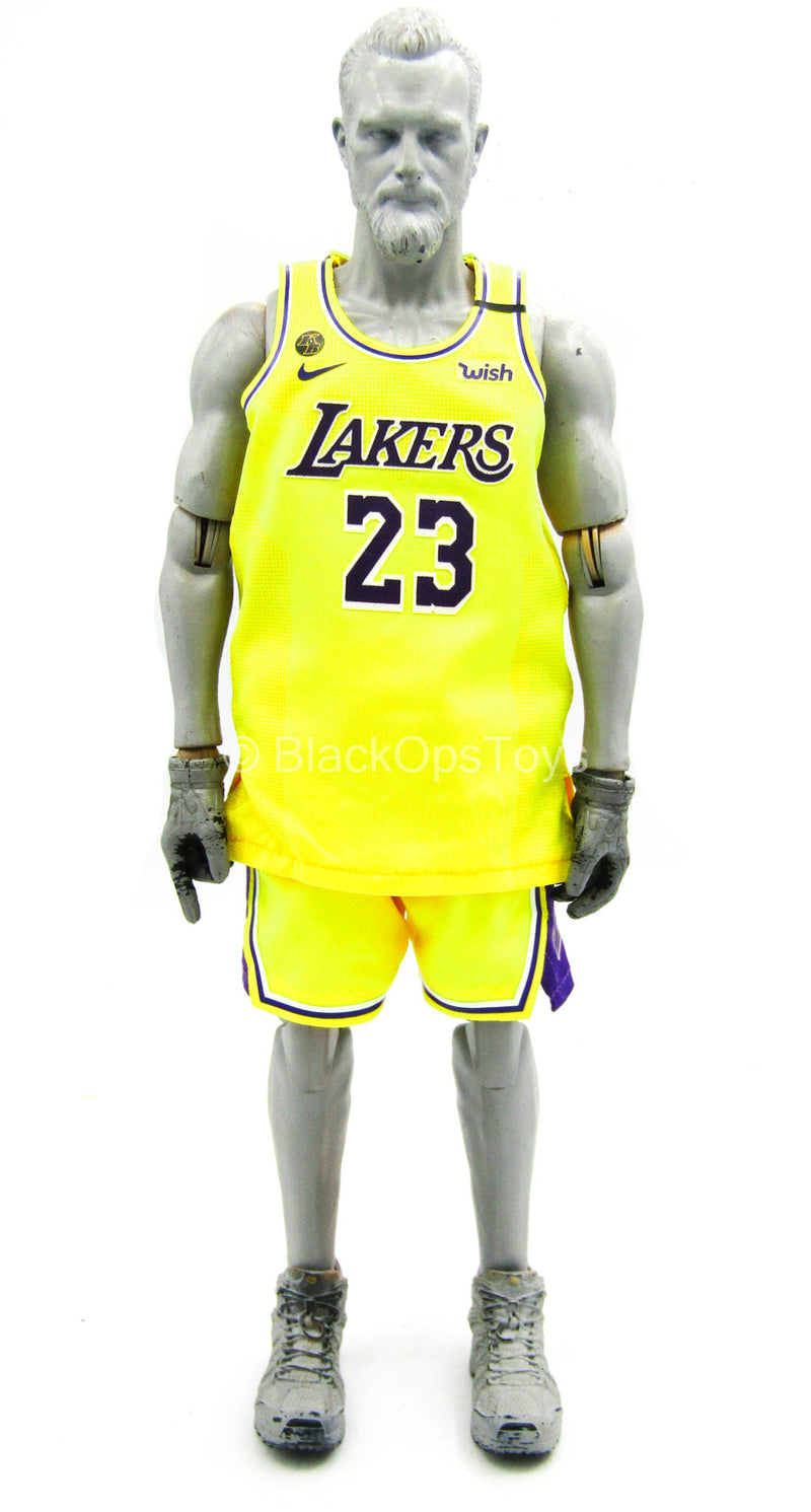 Load image into Gallery viewer, Los Angeles Lakers - LeBron James - Lakers Home Team Uniform Set
