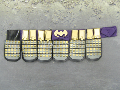 Batman Ninja - Purple & Gold Colored Belt w/Faulds