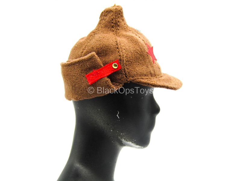 Load image into Gallery viewer, Soviet Tank Forces - Female Brown Military Hat
