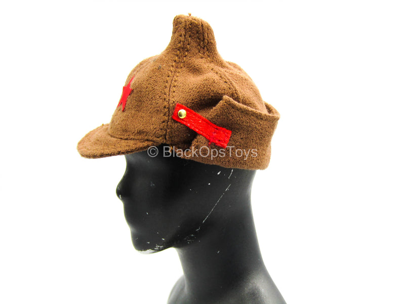 Load image into Gallery viewer, Soviet Tank Forces - Female Brown Military Hat
